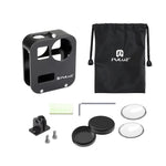 PULUZ Vỏ bảo vệ CNC hợp kim nhôm cho GoPro Max, Lồng hợp kim nhôm