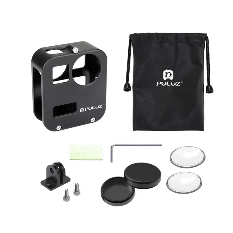 PULUZ Vỏ bảo vệ CNC hợp kim nhôm cho GoPro Max, Lồng hợp kim nhôm