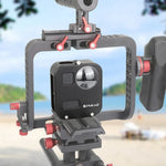 PULUZ Vỏ bảo vệ CNC hợp kim nhôm cho GoPro Max, Lồng hợp kim nhôm