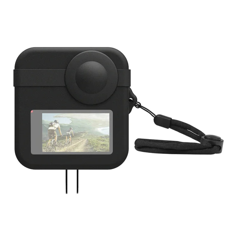 PULUZ cho GoPro Max Bộ nắp ống kính đôi + Ốp bảo vệ thân máy bằng silicone, Ốp silicone