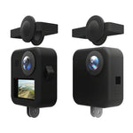 PULUZ cho GoPro Max Bộ nắp ống kính đôi + Ốp bảo vệ thân máy bằng silicone, Ốp silicone
