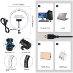 Đèn LED vòng USB 11.8 inch 30cm 3 chế độ có thể điều chỉnh độ sáng, nhiệt độ màu kép PULUZ cho vlog, selfie, chụp ảnh, quay video kèm kẹp điện thoại, 11.8 inch