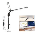 Đèn bàn kẹp đôi PULUZ ống cổ ngỗng LED chiếu sáng bổ sung