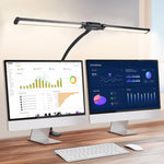 Đèn bàn kẹp đôi PULUZ ống cổ ngỗng LED chiếu sáng bổ sung