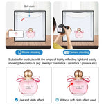 Bộ đèn vòng gập 30cm PULUZ cho Studio Ảnh với 6 màu phông nền Đen / Trắng / Cam / Đỏ / Xanh lá / Xanh dương, Hộp 30cm Màu Đen
