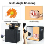 Bộ đèn vòng gập 30cm PULUZ cho Studio Ảnh với 6 màu phông nền Đen / Trắng / Cam / Đỏ / Xanh lá / Xanh dương, Hộp 30cm Màu Đen