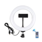 Đèn LED vòng cong PULUZ 7.9 inch 20cm USB RGB điều chỉnh độ sáng, nhiệt độ màu kép cho vlog, selfie, chụp ảnh, quay video, có kẹp điện thoại, 7.9 inch RGBW