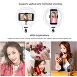 Đèn LED vòng cong PULUZ 7.9 inch 20cm USB RGB điều chỉnh độ sáng, nhiệt độ màu kép cho vlog, selfie, chụp ảnh, quay video, có kẹp điện thoại, 7.9 inch RGBW