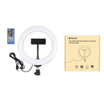 Đèn LED vòng cong PULUZ 7.9 inch 20cm USB RGB điều chỉnh độ sáng, nhiệt độ màu kép cho vlog, selfie, chụp ảnh, quay video, có kẹp điện thoại, 7.9 inch RGBW