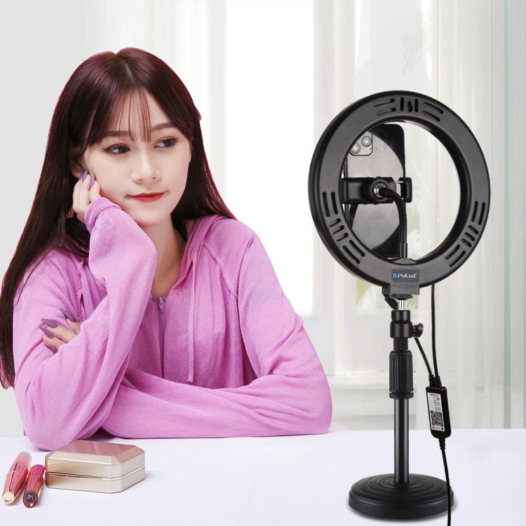 Đèn LED vòng cong PULUZ 7.9 inch 20cm USB RGB điều chỉnh độ sáng, nhiệt độ màu kép cho vlog, selfie, chụp ảnh, quay video, có kẹp điện thoại, 7.9 inch RGBW