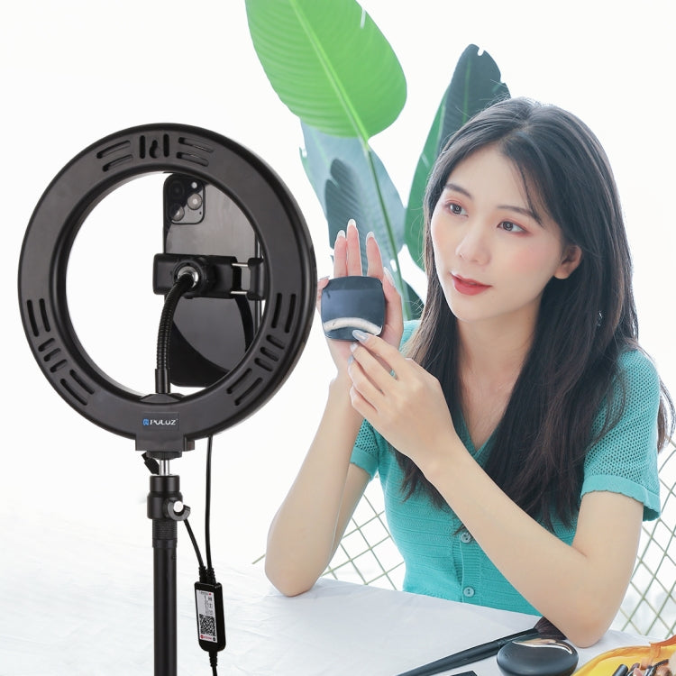 Đèn LED vòng cong PULUZ 7.9 inch 20cm USB RGB điều chỉnh độ sáng, nhiệt độ màu kép cho vlog, selfie, chụp ảnh, quay video, có kẹp điện thoại, 7.9 inch RGBW
