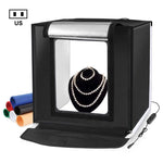 Bộ đèn trắng gập gọn 40cm PULUZ có thể điều chỉnh độ sáng cho Studio Ảnh với 6 màu phông nền (Đen, Cam, Trắng, Đỏ, Xanh lá, Xanh dương), Hộp 40cm(US), Hộp 40cm(UK), Hộp 40cm(EU), Hộp 40cm(AU)