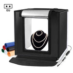 Bộ đèn trắng gập gọn 40cm PULUZ có thể điều chỉnh độ sáng cho Studio Ảnh với 6 màu phông nền (Đen, Cam, Trắng, Đỏ, Xanh lá, Xanh dương), Hộp 40cm(US), Hộp 40cm(UK), Hộp 40cm(EU), Hộp 40cm(AU)