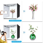 Bộ đèn trắng gập gọn 40cm PULUZ có thể điều chỉnh độ sáng cho Studio Ảnh với 6 màu phông nền (Đen, Cam, Trắng, Đỏ, Xanh lá, Xanh dương), Hộp 40cm(US), Hộp 40cm(UK), Hộp 40cm(EU), Hộp 40cm(AU)