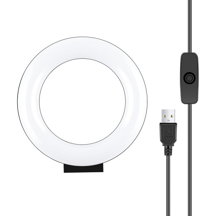 Đèn LED vòng bề mặt cong PULUZ 4.7 inch 12cm USB ánh sáng trắng cho selfie, làm đẹp, vlog, chụp ảnh, quay video, 4.7 inch