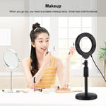 Đèn LED vòng bề mặt cong PULUZ 4.7 inch 12cm USB ánh sáng trắng cho selfie, làm đẹp, vlog, chụp ảnh, quay video, 4.7 inch
