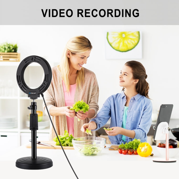 Đèn LED vòng bề mặt cong PULUZ 4.7 inch 12cm USB ánh sáng trắng cho selfie, làm đẹp, vlog, chụp ảnh, quay video, 4.7 inch