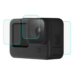 Miếng Dán Kính Cường Lực 9H 2.5D Cho Ống Kính + Màn Hình LCD PULUZ Cho GoPro HERO12 Black /11 Black /10 Black /9 Black, Cho GoPro HERO9 Black