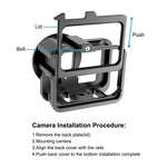 Ốp bảo vệ dày CNC hợp kim nhôm PULUZ cho GoPro HERO13 Black /12 Black /11 Black /10 Black /9 Black kèm khung bảo hiểm & kính lọc UV 52mm, Dành cho GoPro HERO9 Black dày