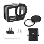 Ốp bảo vệ dày CNC hợp kim nhôm PULUZ cho GoPro HERO13 Black /12 Black /11 Black /10 Black /9 Black kèm khung bảo hiểm & kính lọc UV 52mm, Dành cho GoPro HERO9 Black dày