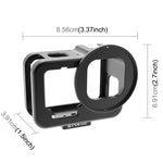Ốp bảo vệ mỏng CNC hợp kim nhôm PULUZ cho GoPro HERO13 Black /12 Black /11 Black /10 Black /9 Black kèm khung bảo hiểm & kính lọc UV 52mm, Dành cho GoPro HERO9 Black mỏng