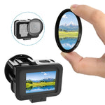 Ốp bảo vệ mỏng CNC hợp kim nhôm PULUZ cho GoPro HERO13 Black /12 Black /11 Black /10 Black /9 Black kèm khung bảo hiểm & kính lọc UV 52mm, Dành cho GoPro HERO9 Black mỏng