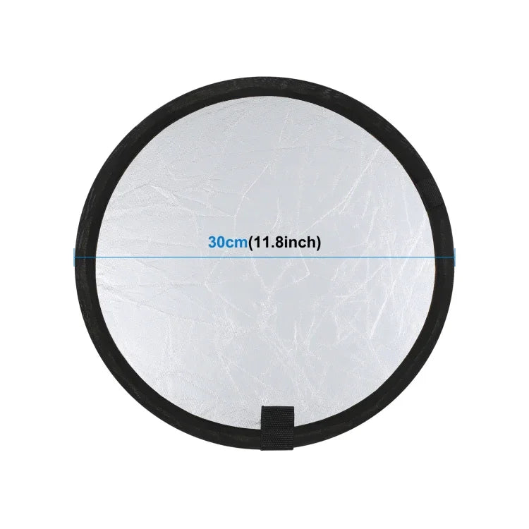 Bảng phản chiếu phòng chụp ảnh gập 2 trong 1 PULUZ 30cm Bạc / Vàng, Bảng phản chiếu 30cm