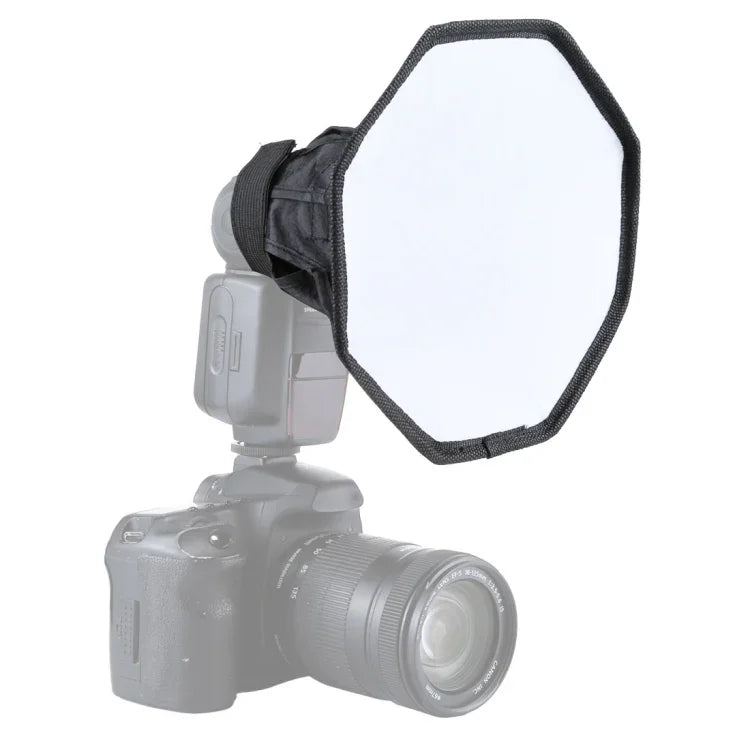 Khuếch tán đèn flash mềm kiểu bát giác gập PULUZ 20cm, 20cm bát giác
