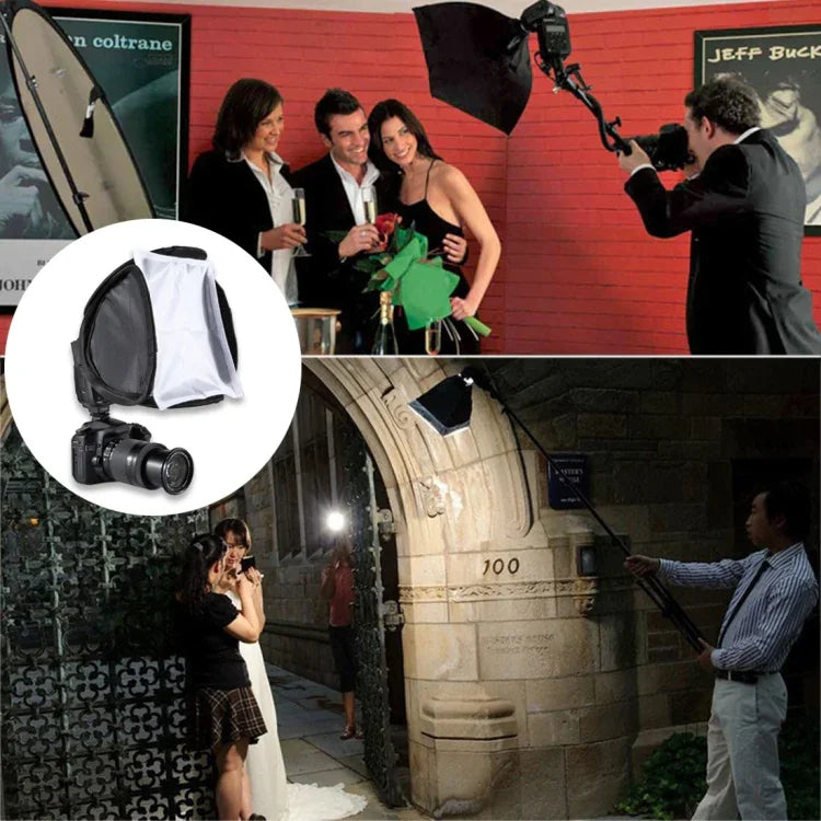 Bọc tản sáng mềm gập gọn PULUZ cho đèn flash, Kích thước: 23cm x 23cm, Softbox 23cm