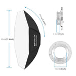 Khuếch tán đèn flash parabol bát giác PULUZ 95cm gắn Bowens, 95cm bát giác