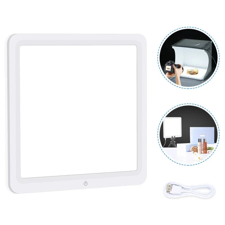 Đèn LED không bóng 20cm PULUZ cho Hộp Studio Ảnh, Đèn không bóng 20cm