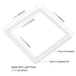 Đèn LED chụp ảnh không bóng PULUZ mini + lều chụp studio, chất liệu acrylic, diện tích hiệu quả 20cm x 20cm, 20cm (2 LED) + đèn không bóng