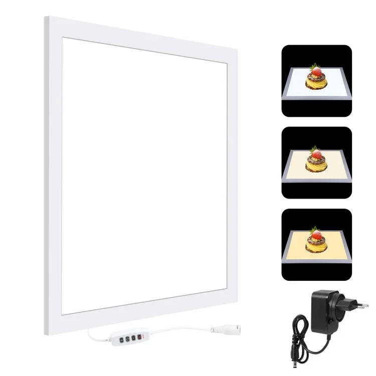 Đèn LED Acrylic PULUZ 1000LM Không Chói Không Giảm Ánh Sáng Có Công Tắc cho Hộp Studio Ảnh 40cm, Đèn(US), Đèn(UK), Đèn(EU)