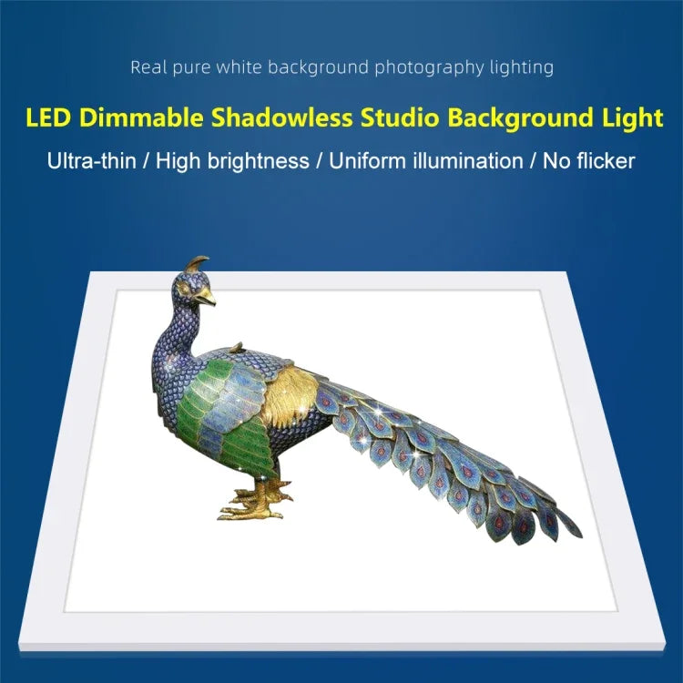Đèn LED Acrylic PULUZ 1000LM Không Chói Không Giảm Ánh Sáng Có Công Tắc cho Hộp Studio Ảnh 40cm, Đèn(US), Đèn(UK), Đèn(EU)
