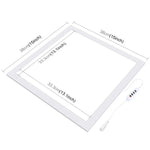 Đèn LED Acrylic PULUZ 1000LM Không Chói Không Giảm Ánh Sáng Có Công Tắc cho Hộp Studio Ảnh 40cm, Đèn(US), Đèn(UK), Đèn(EU)