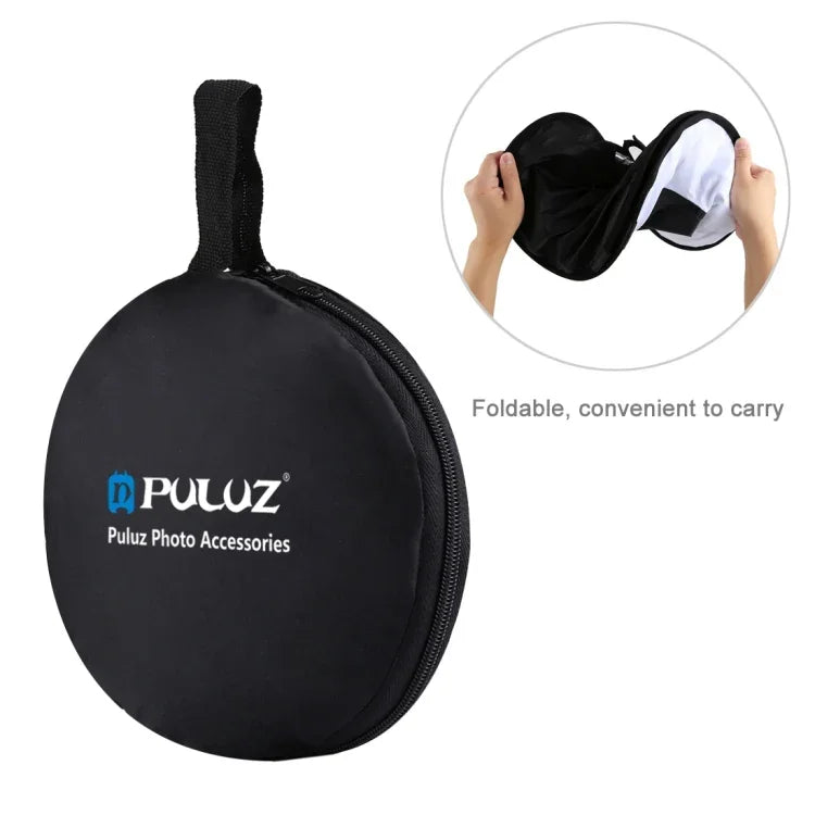 PULUZ tản sáng mềm kiểu tròn 45cm cho đèn flash SpeedLite chụp cận cảnh và chân dung, 45cm kiểu tròn