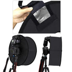 PULUZ tản sáng mềm kiểu tròn 45cm cho đèn flash SpeedLite chụp cận cảnh và chân dung, 45cm kiểu tròn
