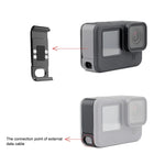 Nắp che cổng pin kim loại PULUZ cho GoPro HERO13 Black /12 Black /11 Black /10 Black /9 Black, Nắp bên kim loại nhựa