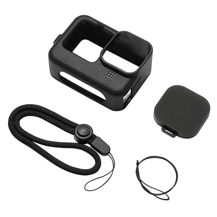 Ốp bảo vệ silicone PULUZ cho GoPro HERO12 Black /11 Black /10 Black /9 Black kèm dây đeo cổ tay & nắp ống kính, Dành cho GoPro HERO9 Black
