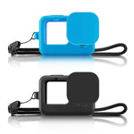Ốp bảo vệ silicone PULUZ cho GoPro HERO12 Black /11 Black /10 Black /9 Black kèm dây đeo cổ tay & nắp ống kính, Dành cho GoPro HERO9 Black