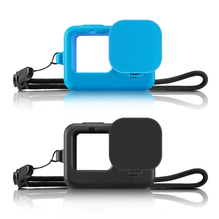 Ốp bảo vệ silicone PULUZ cho GoPro HERO12 Black /11 Black /10 Black /9 Black kèm dây đeo cổ tay & nắp ống kính, Dành cho GoPro HERO9 Black