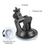 Giá Đỡ Hút Chân Không PULUZ Kèm Vít & Bộ Chuyển Đổi Giá Đỡ Chân Máy & Túi Đựng Cho GoPro, Insta360, DJI và Các Máy Quay Hành Động Khác, Giá Đỡ Hút