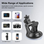Giá Đỡ Hút Chân Không PULUZ Kèm Vít & Bộ Chuyển Đổi Giá Đỡ Chân Máy & Túi Đựng Cho GoPro, Insta360, DJI và Các Máy Quay Hành Động Khác, Giá Đỡ Hút