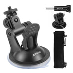 Giá Đỡ Hút Chân Không PULUZ Kèm Vít & Bộ Chuyển Đổi Giá Đỡ Chân Máy & Túi Đựng Cho GoPro, Insta360, DJI và Các Máy Quay Hành Động Khác, Giá Đỡ Hút