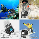 Vỏ bảo vệ chống nước PULUZ 60m cho GoPro HERO13 Black /12 Black /11 Black /10 Black /9 Black kèm khóa, giá đỡ cơ bản & ốc vít, dành cho GoPro HERO9 Black