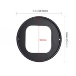 PULUZ Bộ Lọc Ống Kính UV 52mm Cho GoPro HERO12 Black /11 Black Mini /11 Black /10 Black /9 Black, Kèm Vòng Chuyển Đổi, Bộ Lọc UV