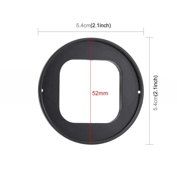 PULUZ Bộ Lọc Ống Kính UV 52mm Cho GoPro HERO12 Black /11 Black Mini /11 Black /10 Black /9 Black, Kèm Vòng Chuyển Đổi, Bộ Lọc UV