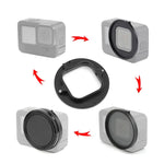 PULUZ Bộ Lọc Ống Kính UV 52mm Cho GoPro HERO12 Black /11 Black Mini /11 Black /10 Black /9 Black, Kèm Vòng Chuyển Đổi, Bộ Lọc UV