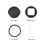 PULUZ Bộ Lọc Ống Kính UV 52mm Cho GoPro HERO12 Black /11 Black Mini /11 Black /10 Black /9 Black, Kèm Vòng Chuyển Đổi, Bộ Lọc UV