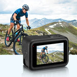 PULUZ Ốp bảo vệ silicone cho GoPro HERO12 Black /11 Black /10 Black /9 Black + Nắp che giao diện bên POM kèm dây đeo cổ tay & nắp ống kính, Ốp silicone cho GoPro HERO12 Black + Nắp bên